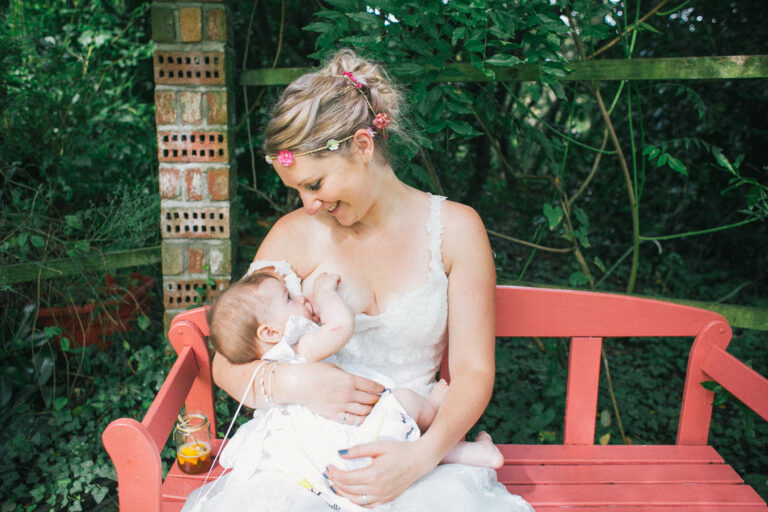 Breastfeeding Bride | Alternative Wedding Photographer
