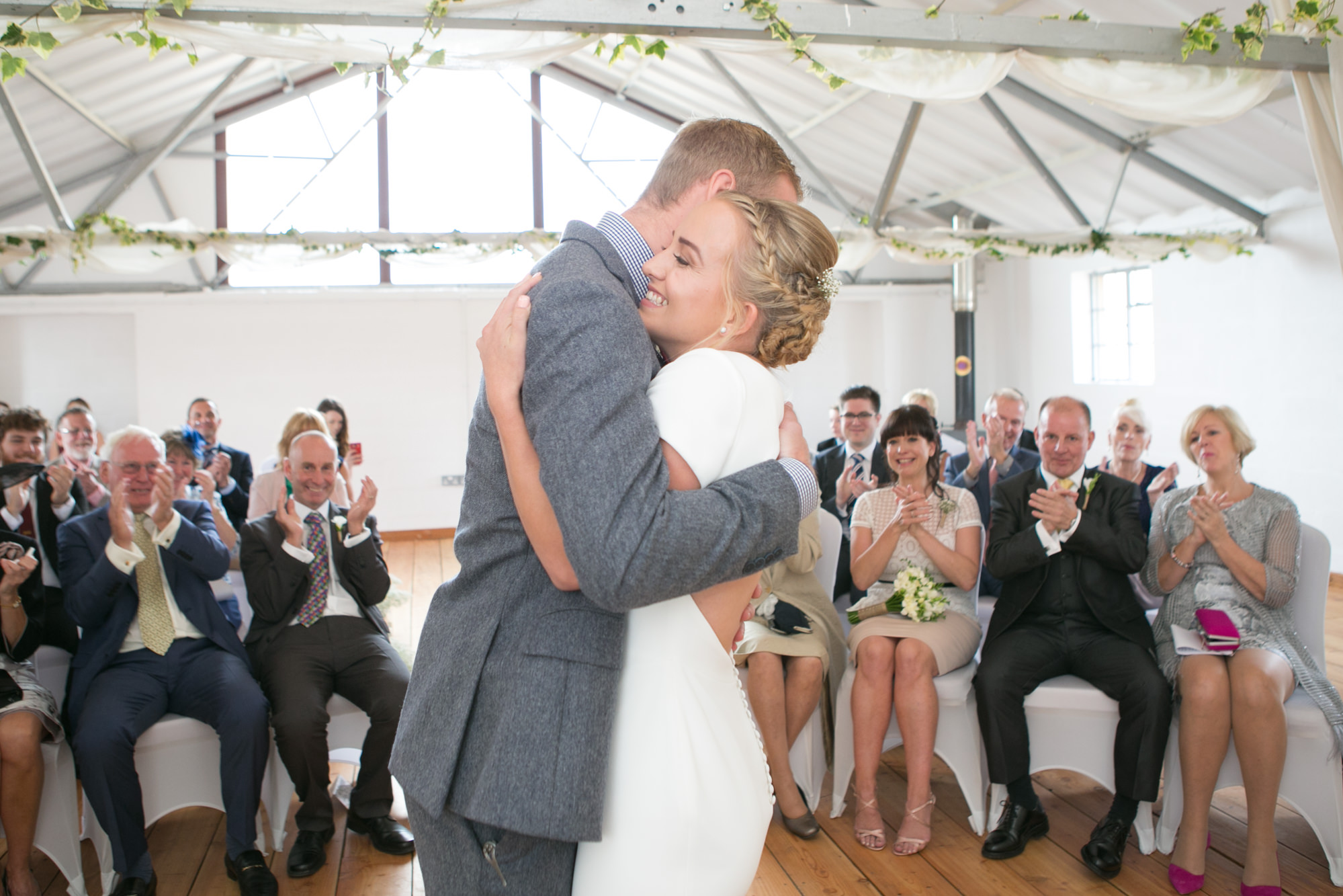 Barn Wedding | Devon Wedding Photographer, The Bake Barn Wiltshire, the Bake Barn Wedding Photographer, wedding ceremony, bride and groom