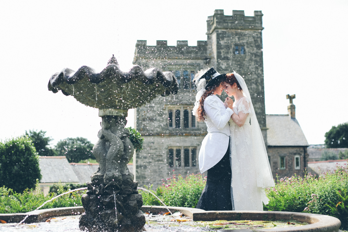 Pengersick Castle | Steampunk wedding photography, lgbtq weddings