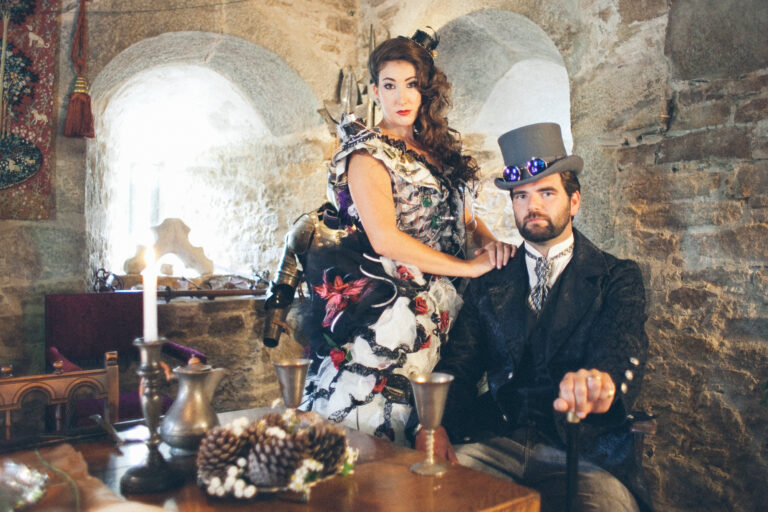 Pengersick Castle | Steampunk wedding photography