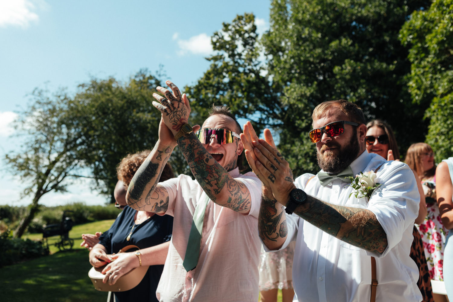 wedding guests, Beaconside House Wedding Photographer, Devon, Devon wedding, Devon wedding photographer, Devon wedding photography, August wedding, summer wedding, outdoor ceremony, outdoor wedding