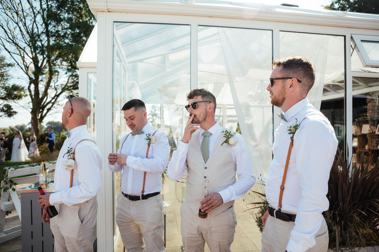 Beaconside House Wedding Photographer, Devon, Devon wedding, Devon wedding photographer, Devon wedding photography, August wedding, summer wedding, outdoor ceremony, outdoor wedding, groom, groomsmen, bridal party