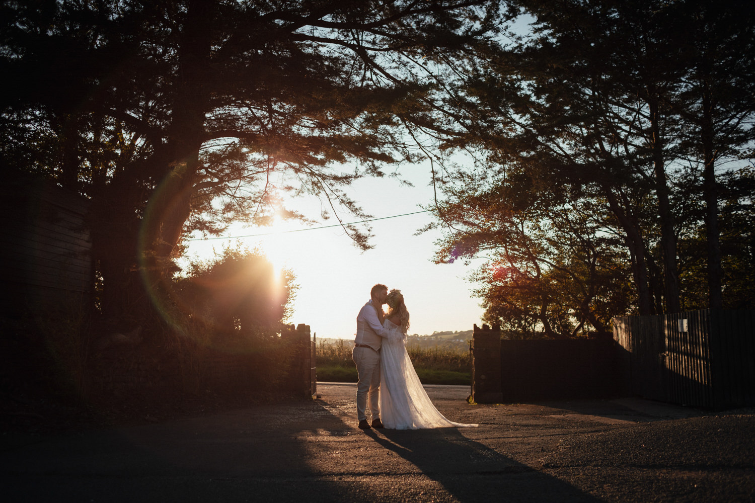 Beaconside House Wedding Photographer, Devon, Devon wedding, Devon wedding photographer, Devon wedding photography, August wedding, summer wedding, outdoor ceremony, outdoor wedding, bride and groom, golden hour, sunset