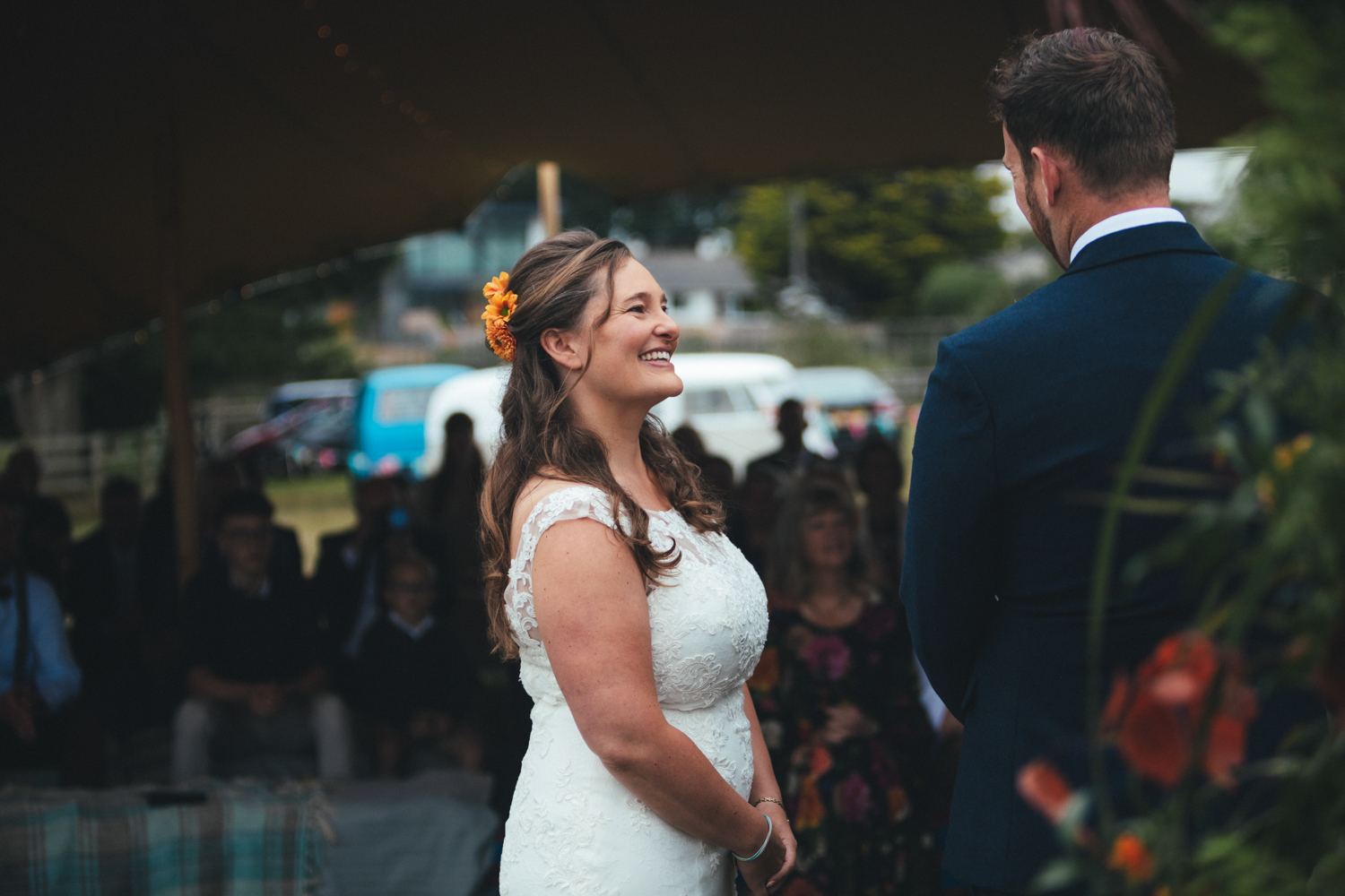 wedding ceremony, bride and groom, Rock Cornwall Wedding Photography, wedding photographer Cornwall