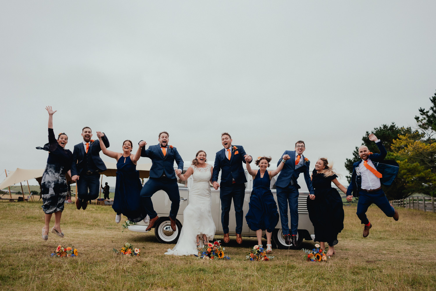 bridal party, Rock Cornwall Wedding Photography, rock weddings, wedding photographer Cornwall