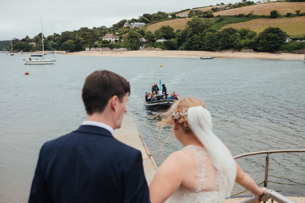 Salcombe wedding photographer, ferry boat, sailing, seaside wedding, Devon wedding, Devon wedding photographer